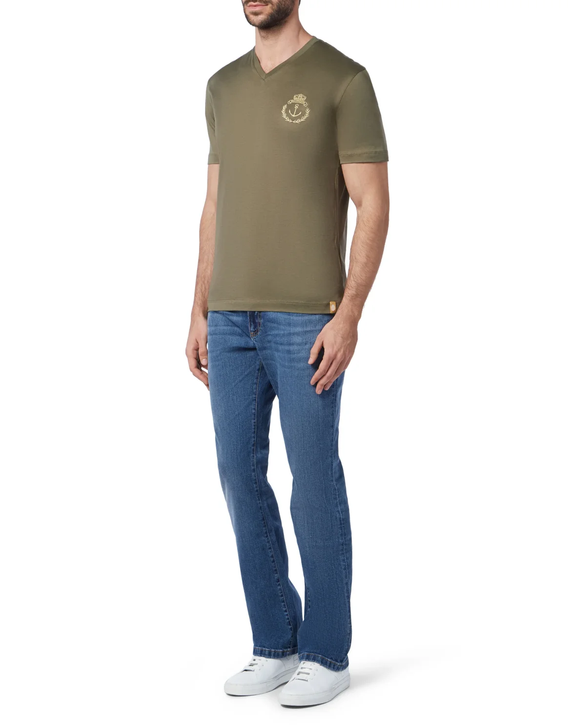 T-shirt V-Neck SS Members only, цвет: Камуфляж