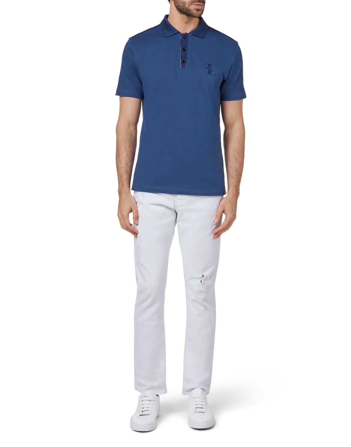 Polo shirt SS Double B, цвет: Синий