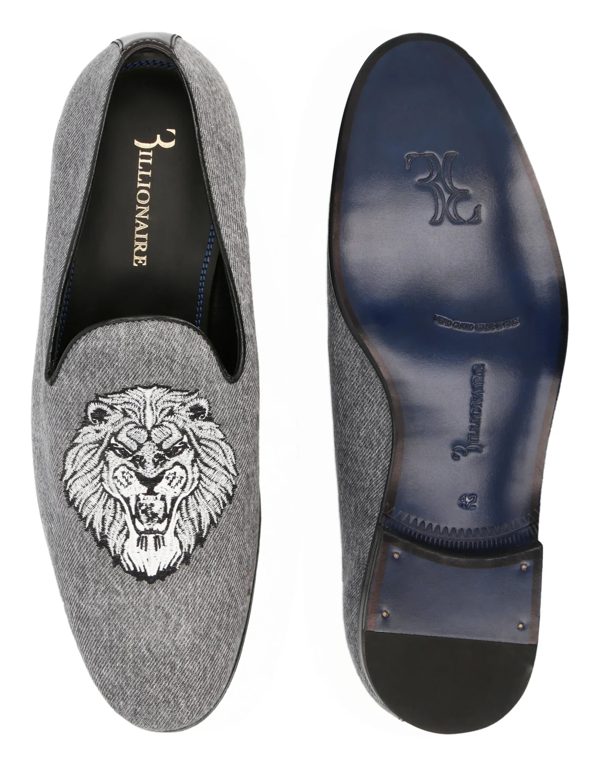Loafers Lion, цвет: Серый