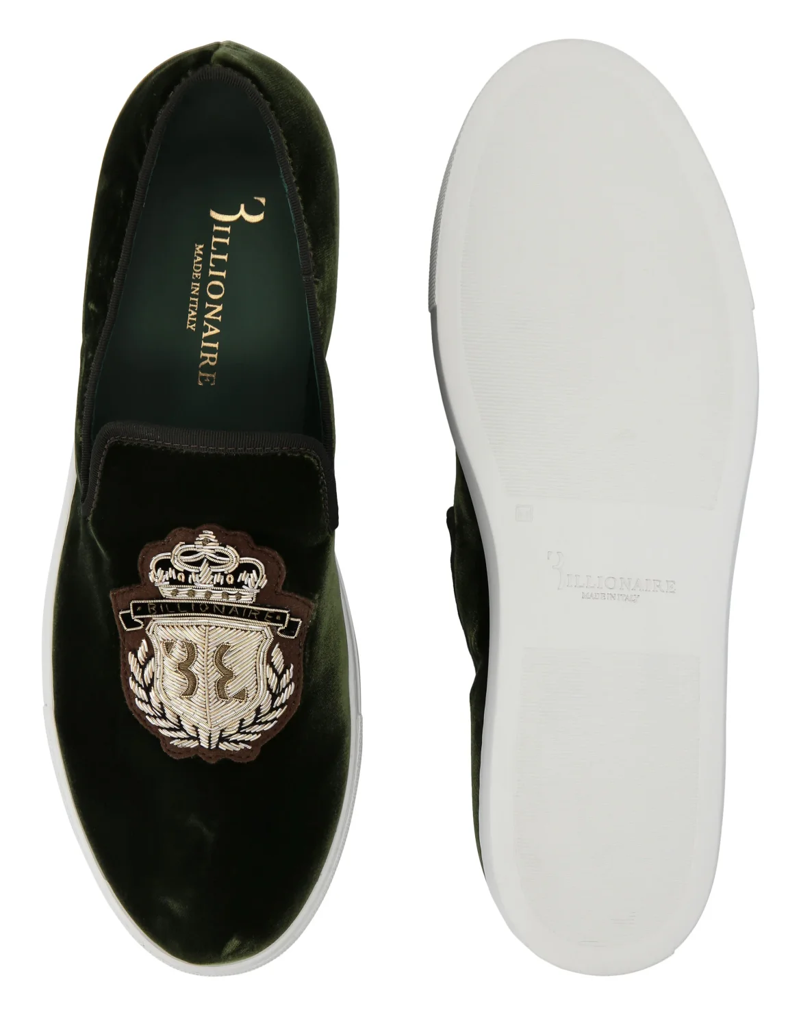 Slip On Crest, цвет: Зеленый