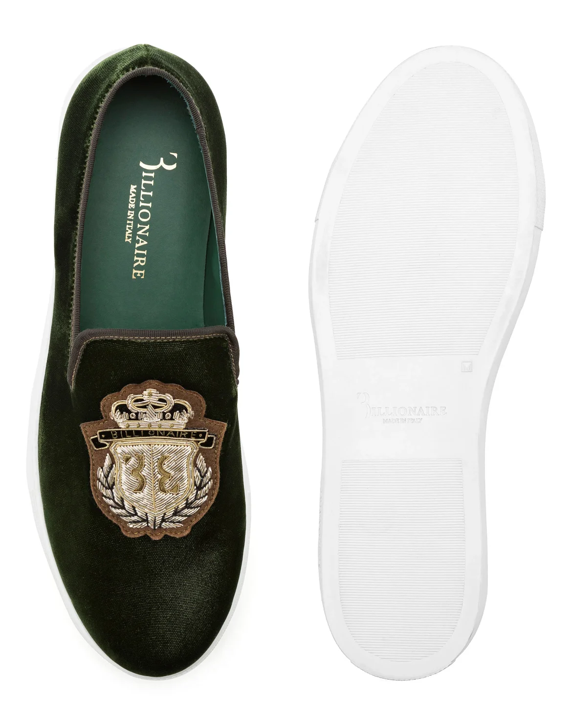 Slip On Crest, цвет: Зеленый
