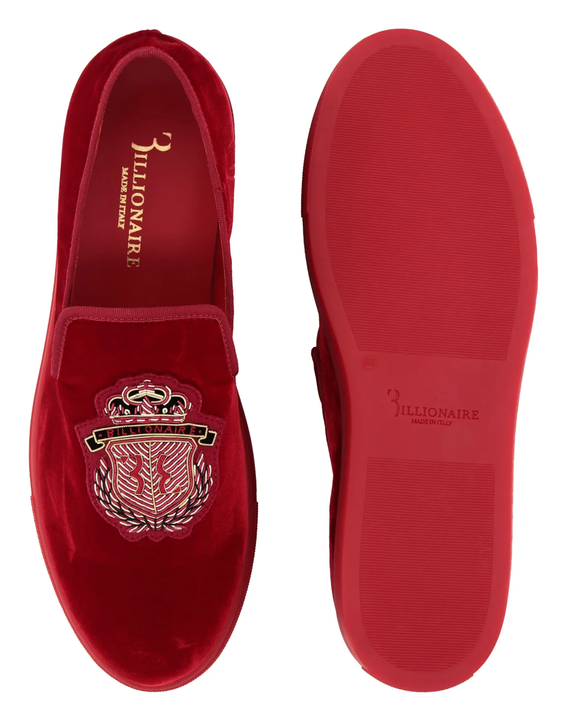 Slip On Crest, цвет: Красный