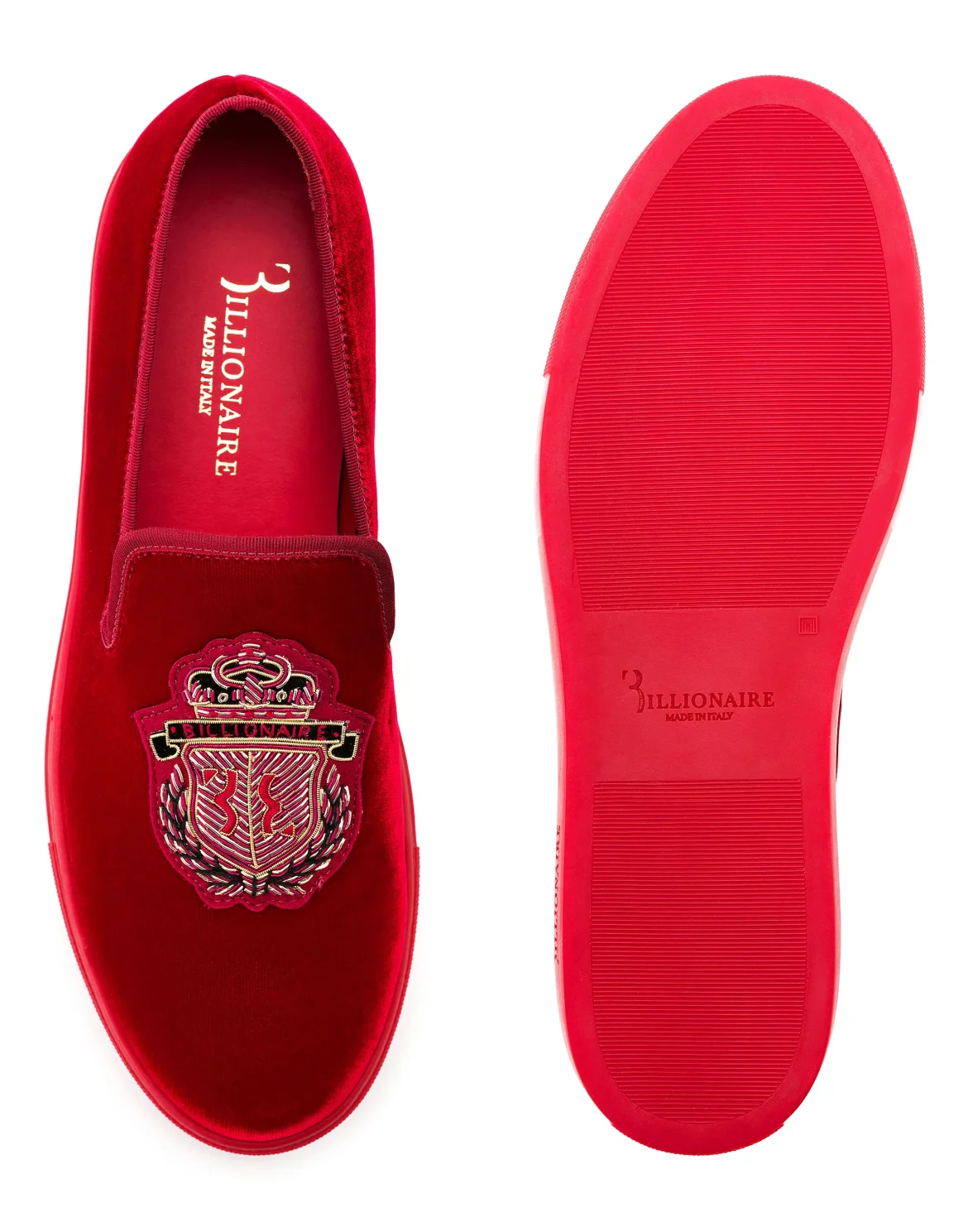 Slip On Crest, цвет: Красный