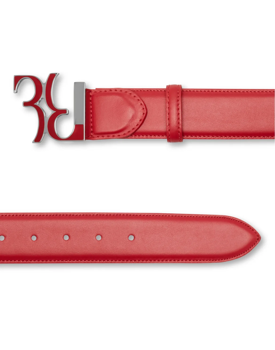 Belt Double B, цвет: Красный
