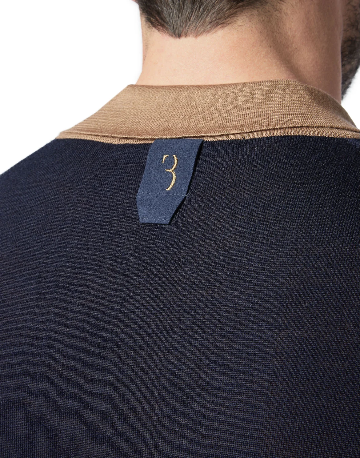 Pullover Polo-Neck LS Crest, цвет: Синий