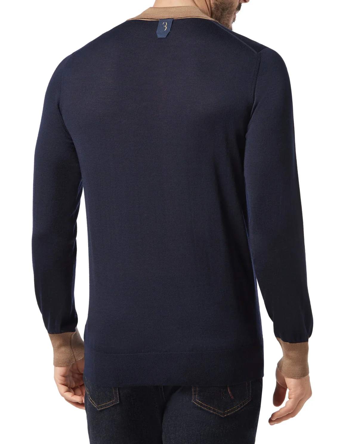 Pullover Polo-Neck LS Crest, цвет: Синий