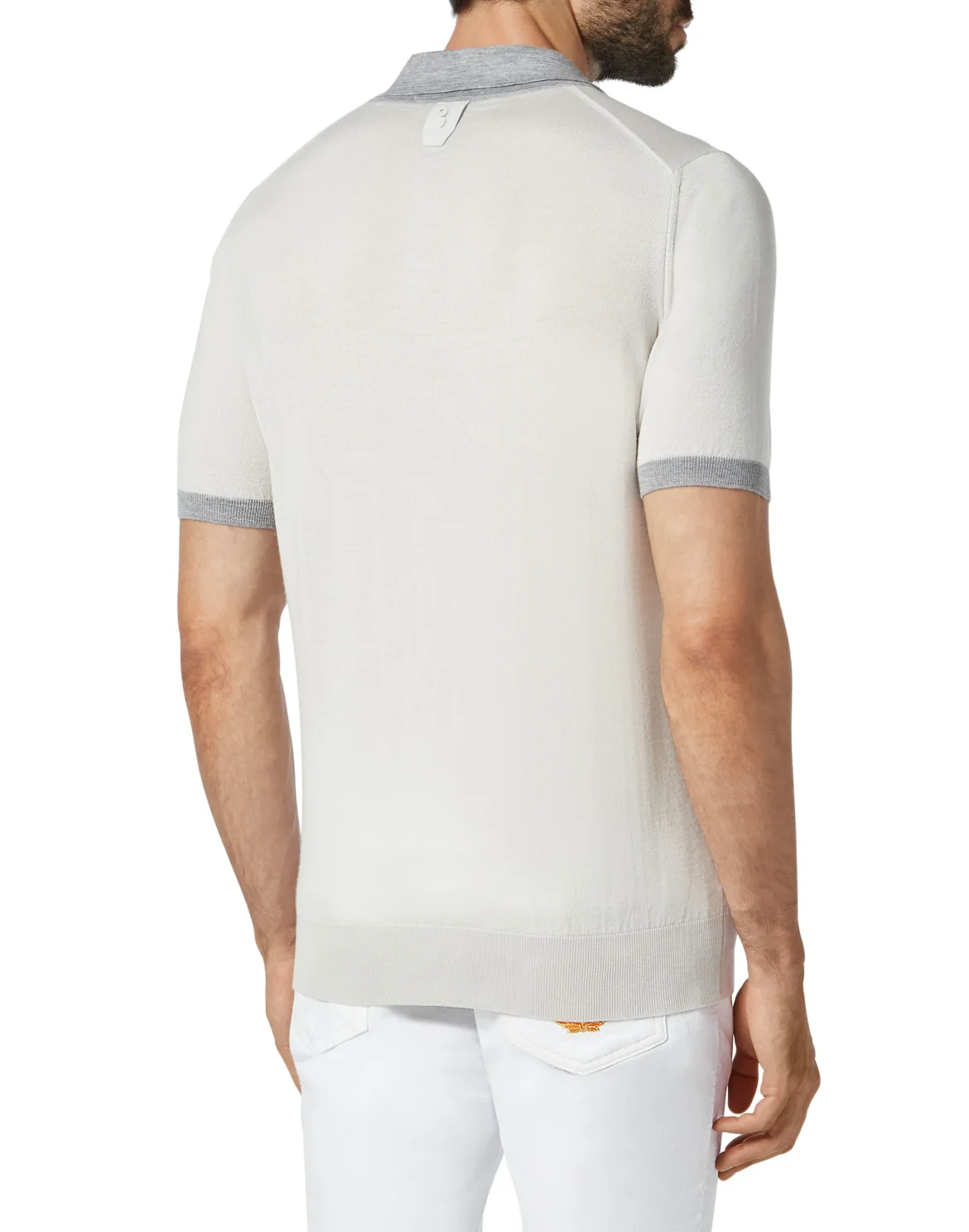 Pullover Polo-Neck SS Crest, цвет: Белый