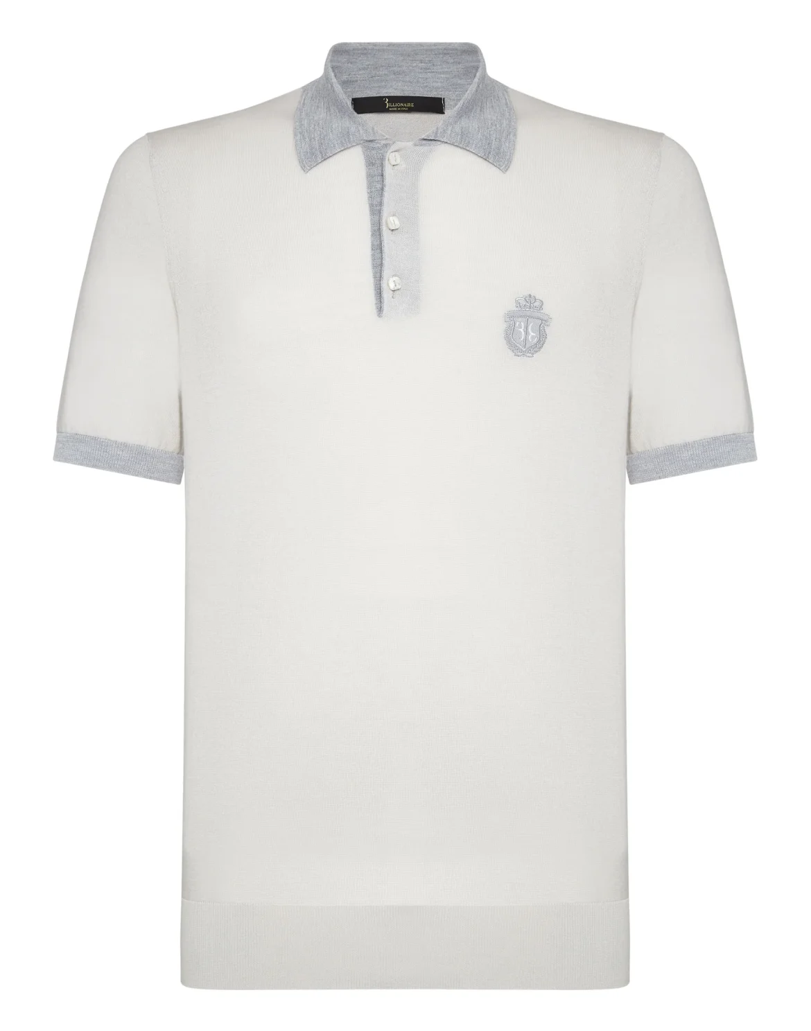Pullover Polo-Neck SS Crest, цвет: Белый