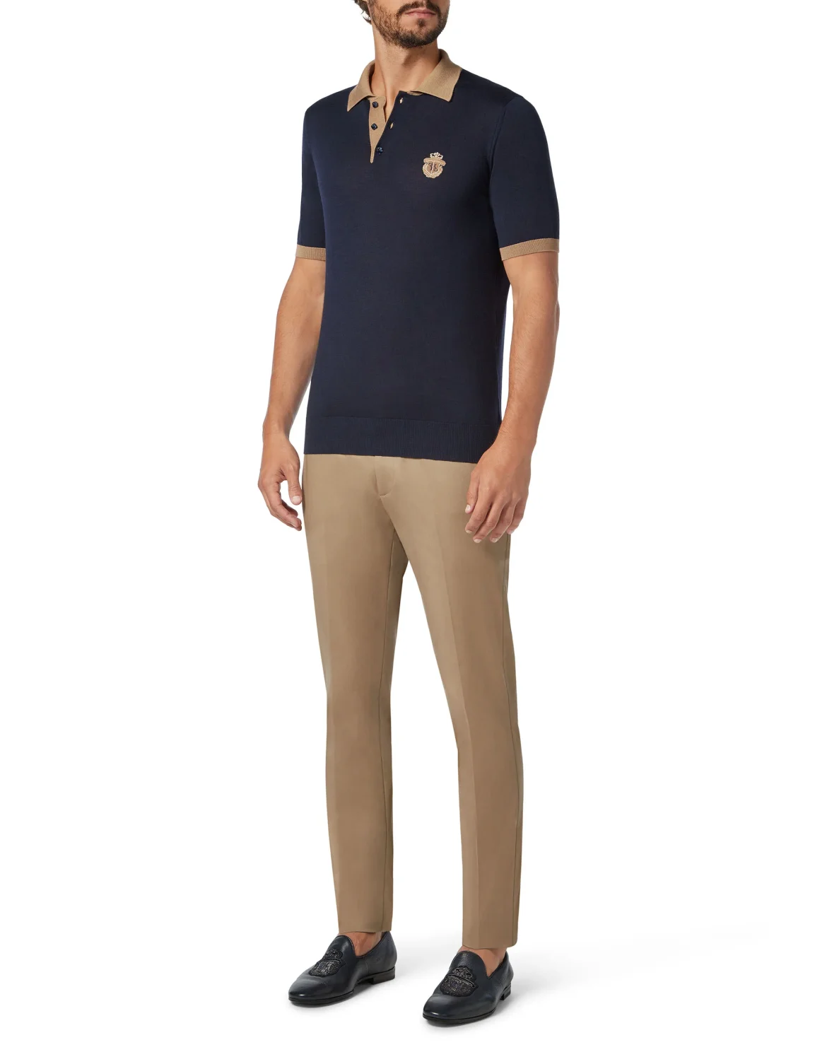 Pullover Polo-Neck SS Crest, цвет: Синий