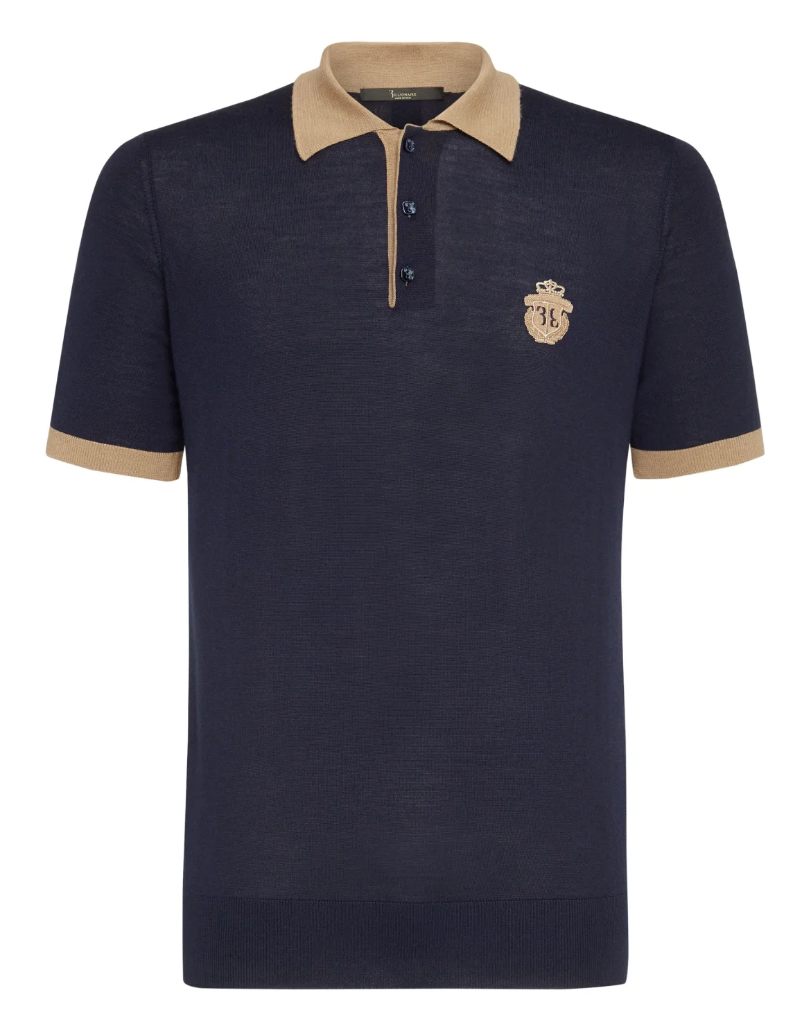 Pullover Polo-Neck SS Crest, цвет: Синий
