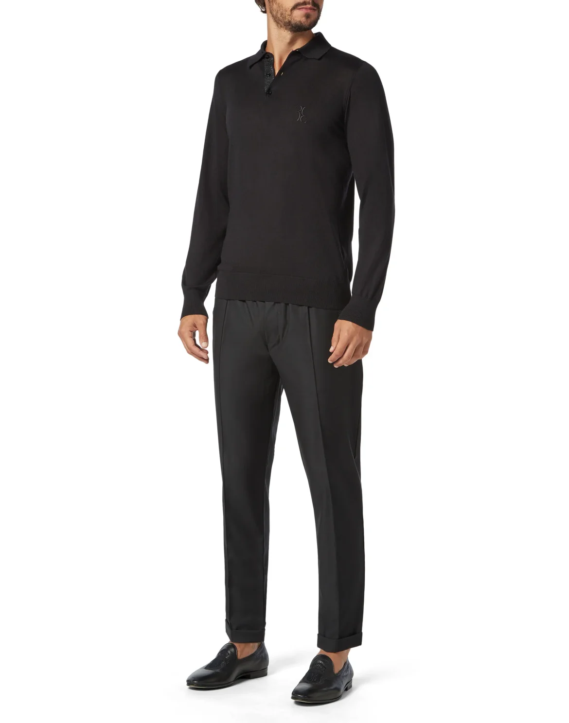 Pullover Polo-Neck LS Luxury, цвет: Черный