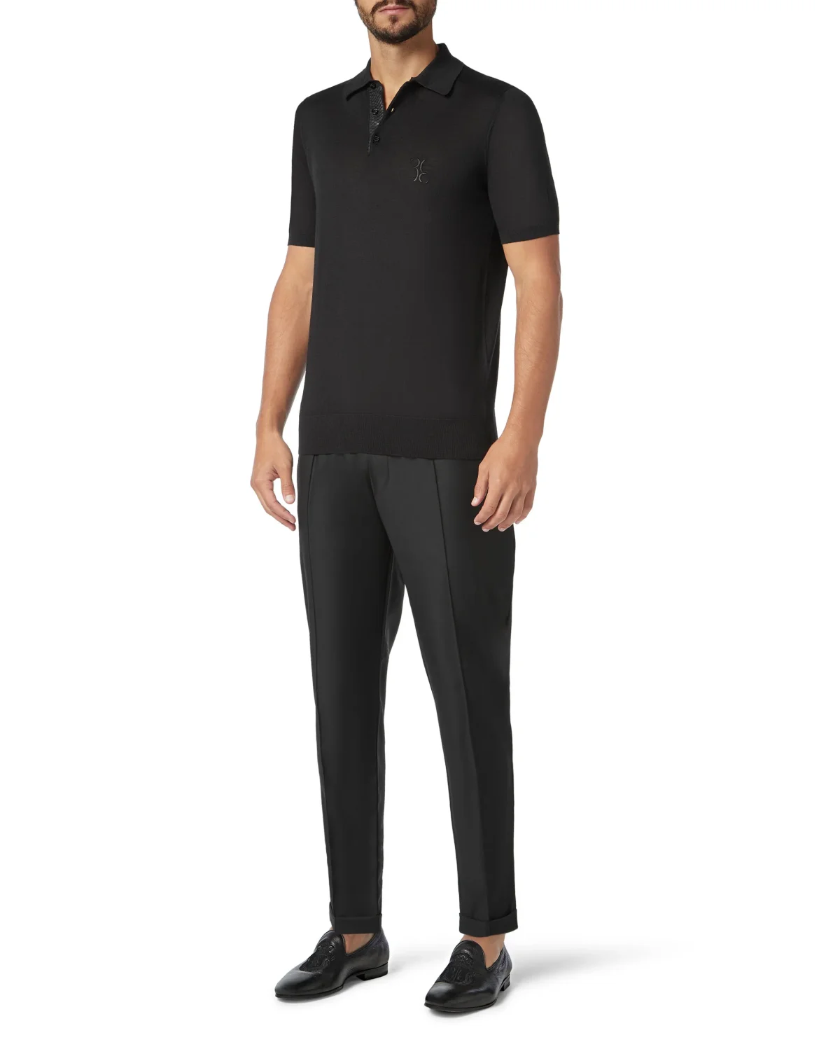 Pullover Polo-Neck SS Luxury, цвет: Черный