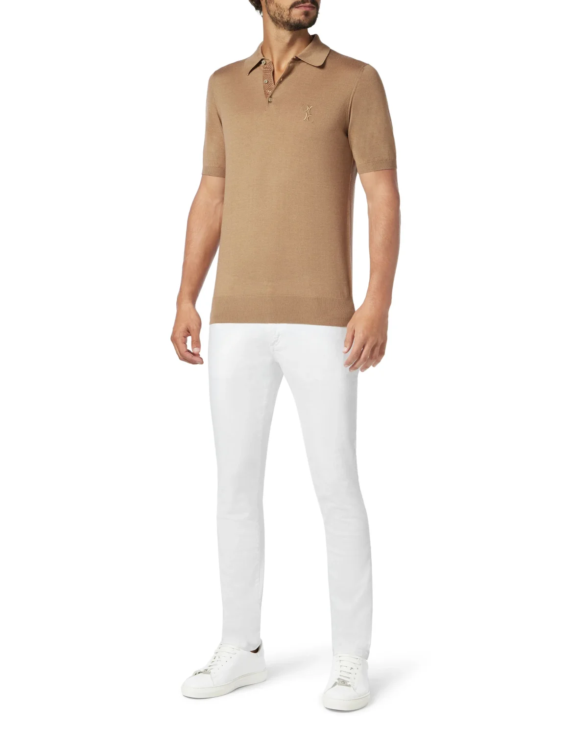 Pullover Polo-Neck SS Luxury, цвет: Бежевый