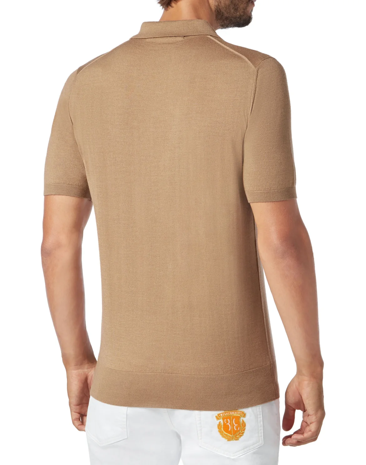 Pullover Polo-Neck SS Luxury, цвет: Бежевый