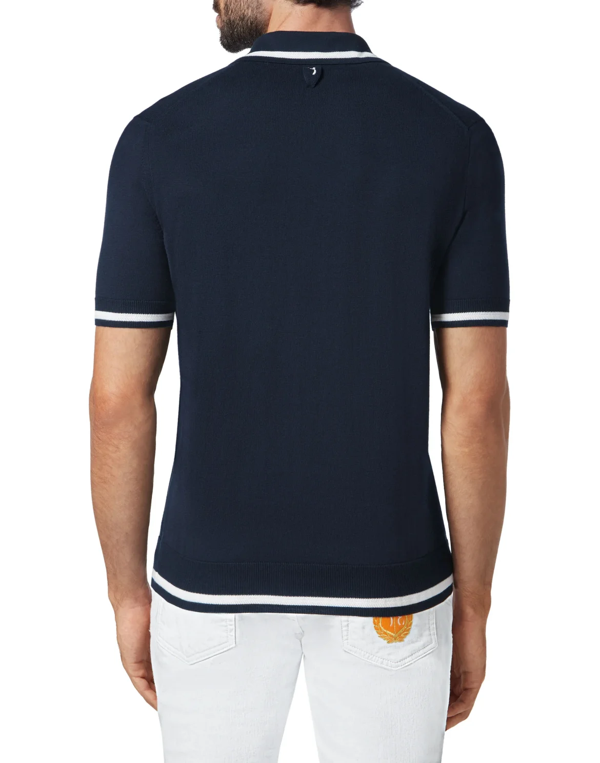Pullover Polo-Neck SS Crest, цвет: Синий