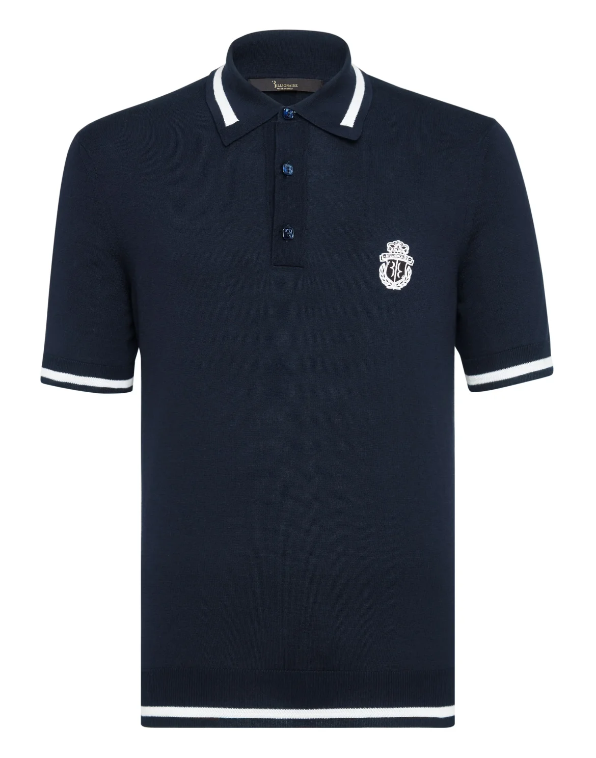 Pullover Polo-Neck SS Crest, цвет: Синий