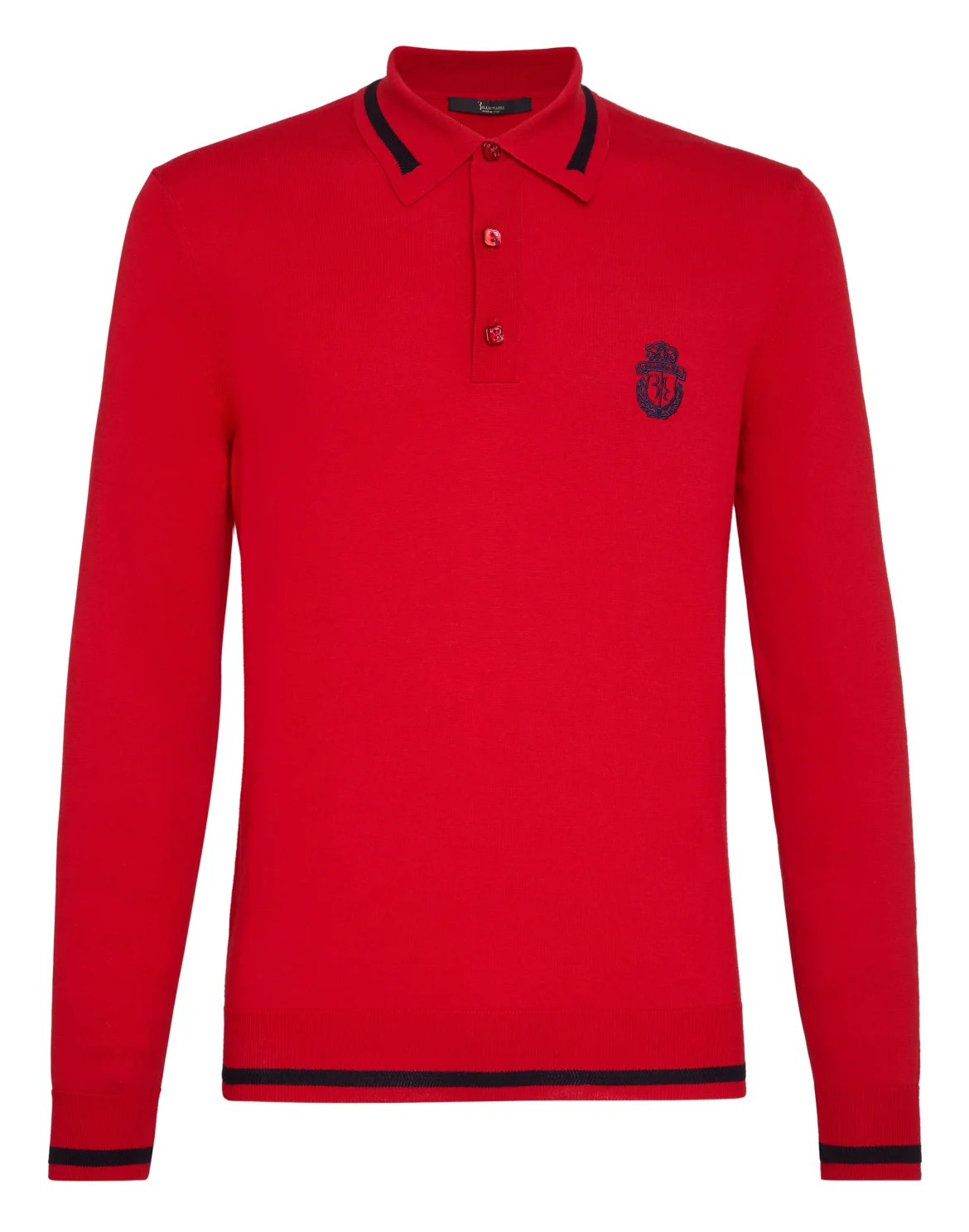 Pullover Polo-Neck LS Crest, цвет: Красный
