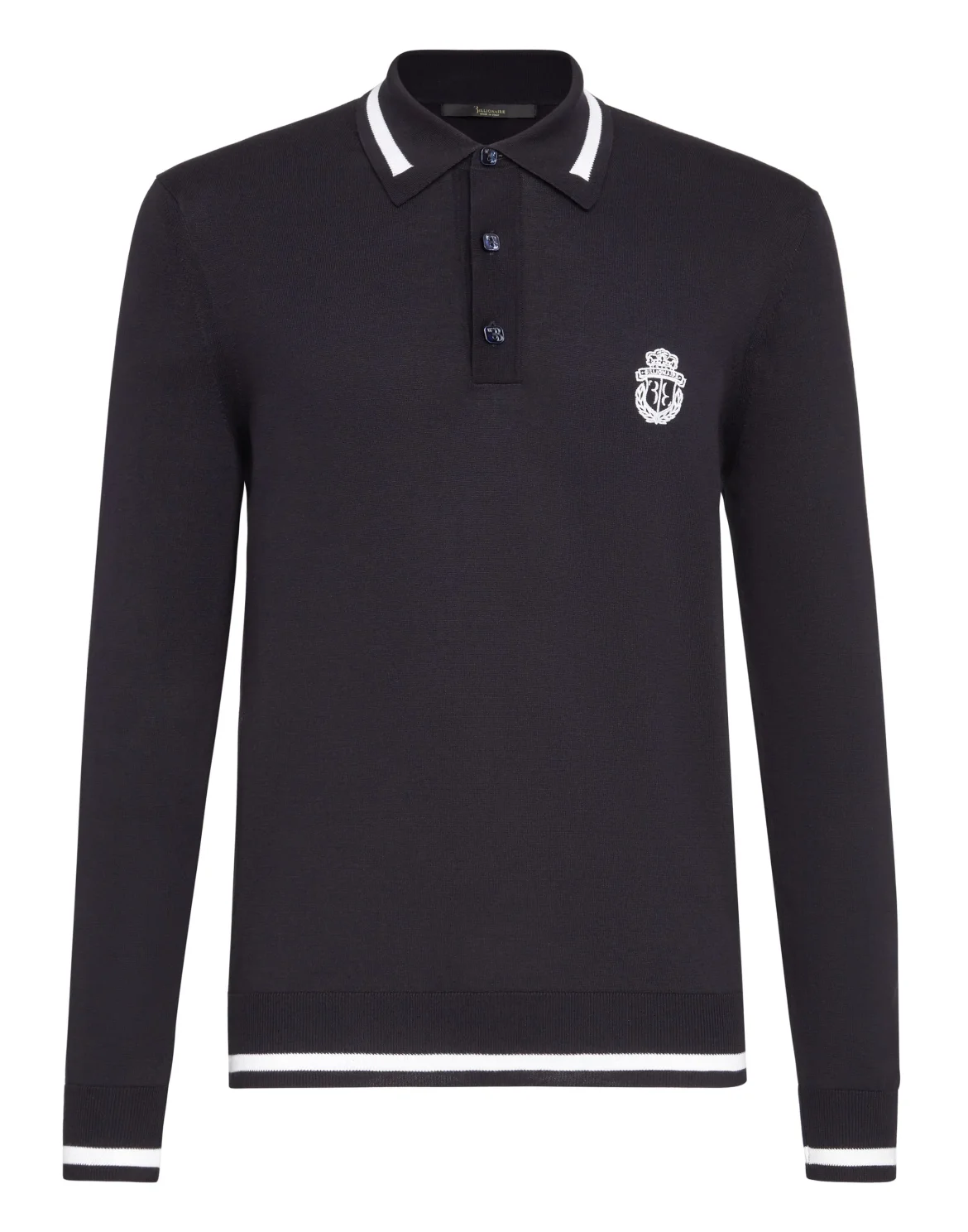 Pullover Polo-Neck LS Crest, цвет: Синий