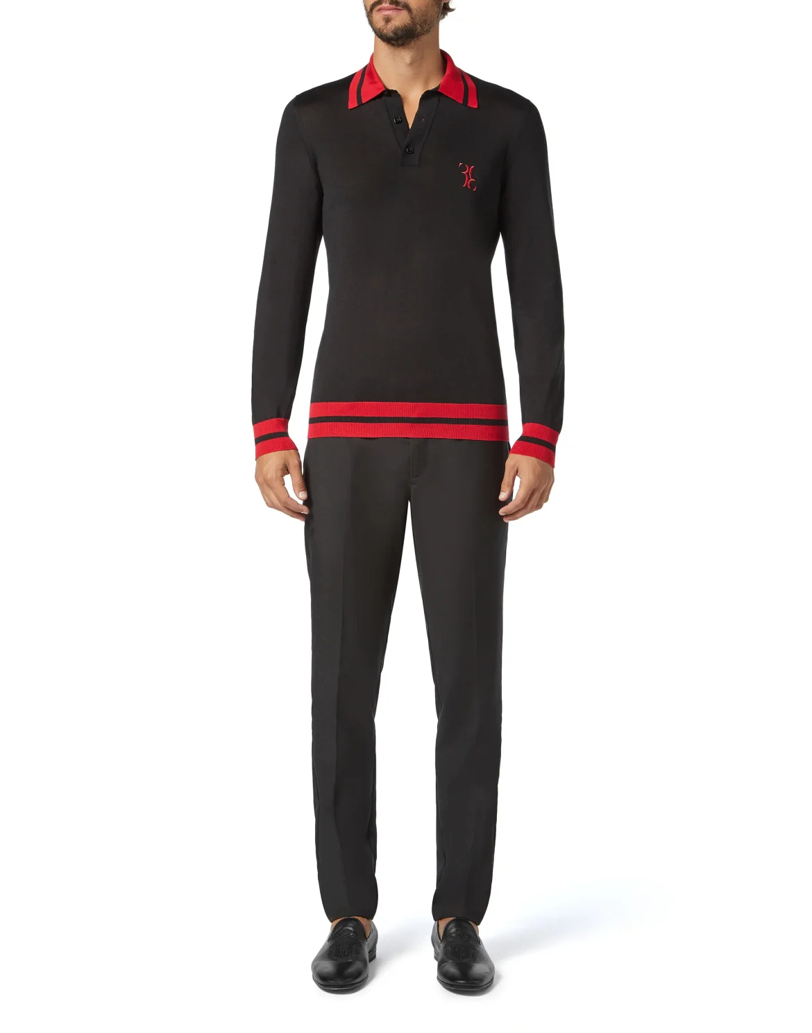 Pullover Polo-Neck LS Double B, цвет: Черный