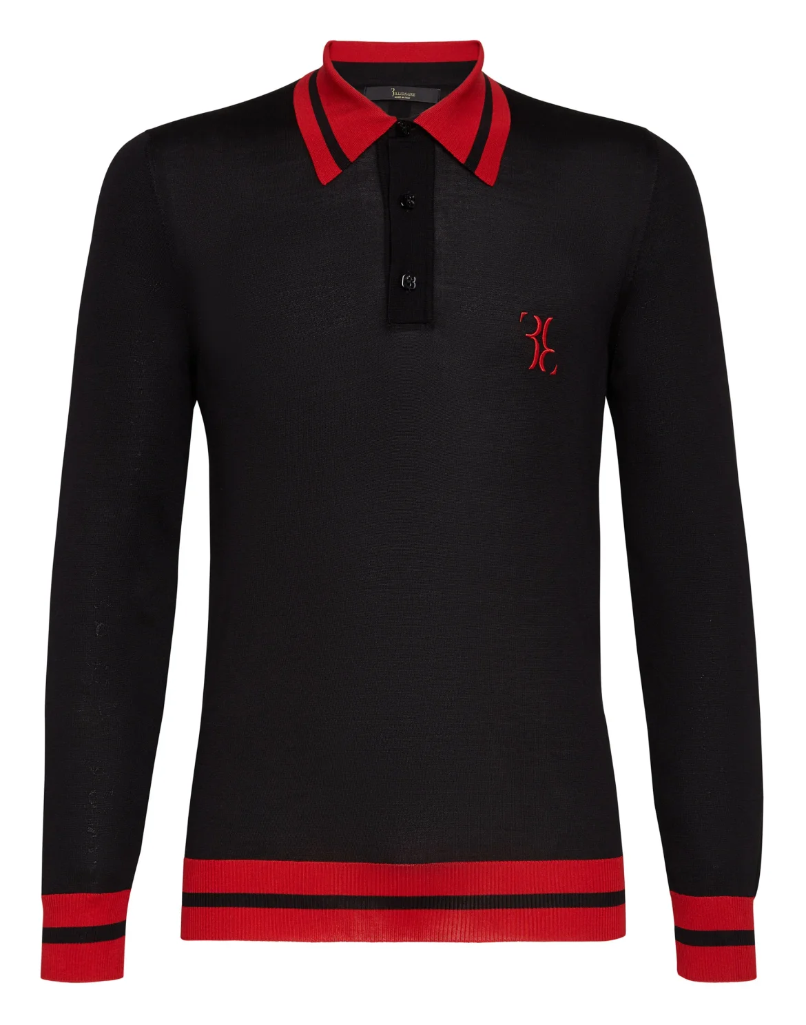 Pullover Polo-Neck LS Double B, цвет: Черный