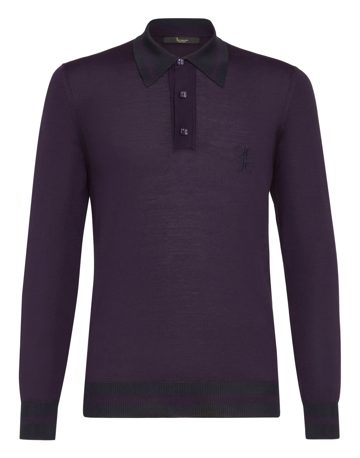 Pullover Polo-Neck LS Double B, цвет: Фиолетовый