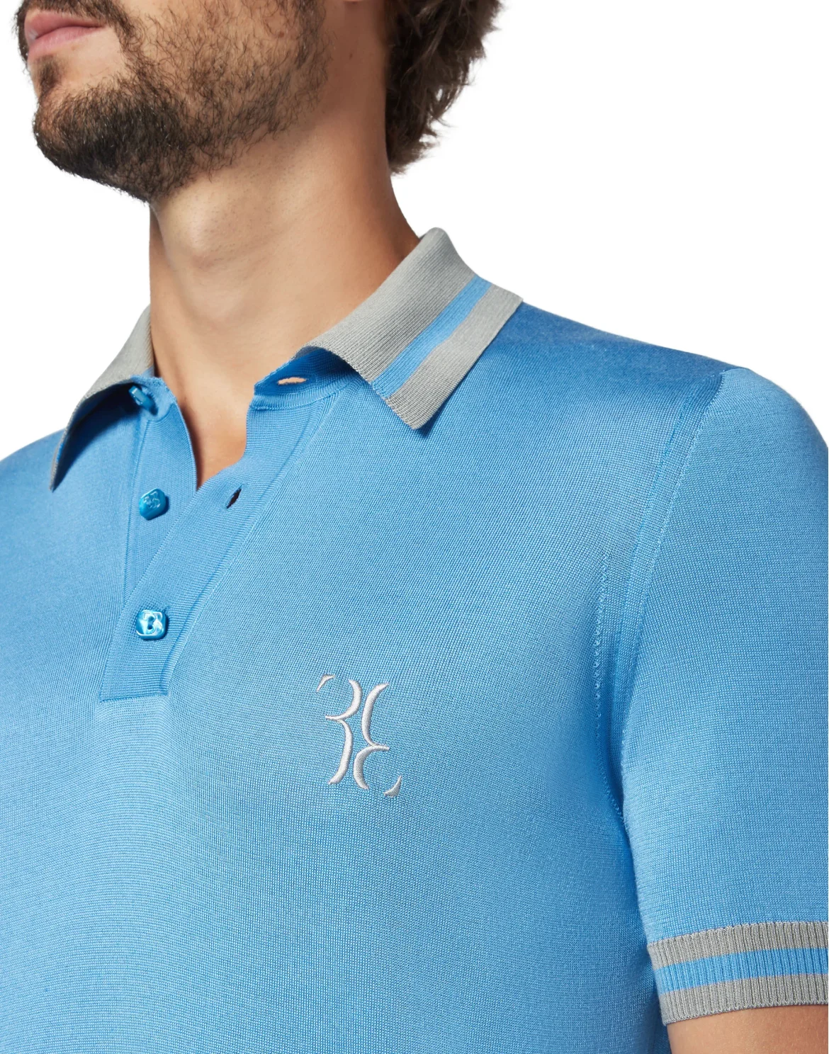 Pullover Polo-Neck SS Double B, цвет: Синий