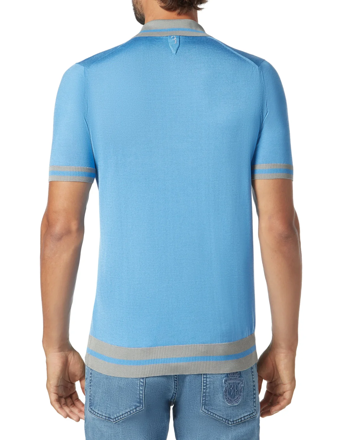 Pullover Polo-Neck SS Double B, цвет: Синий