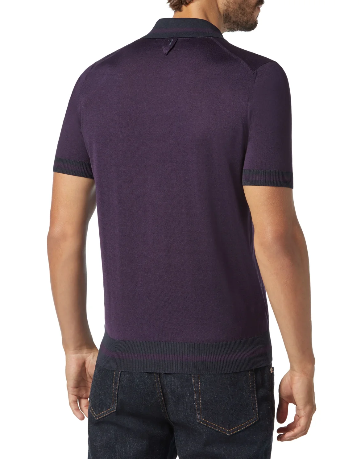 Pullover Polo-Neck SS Double B, цвет: Фиолетовый