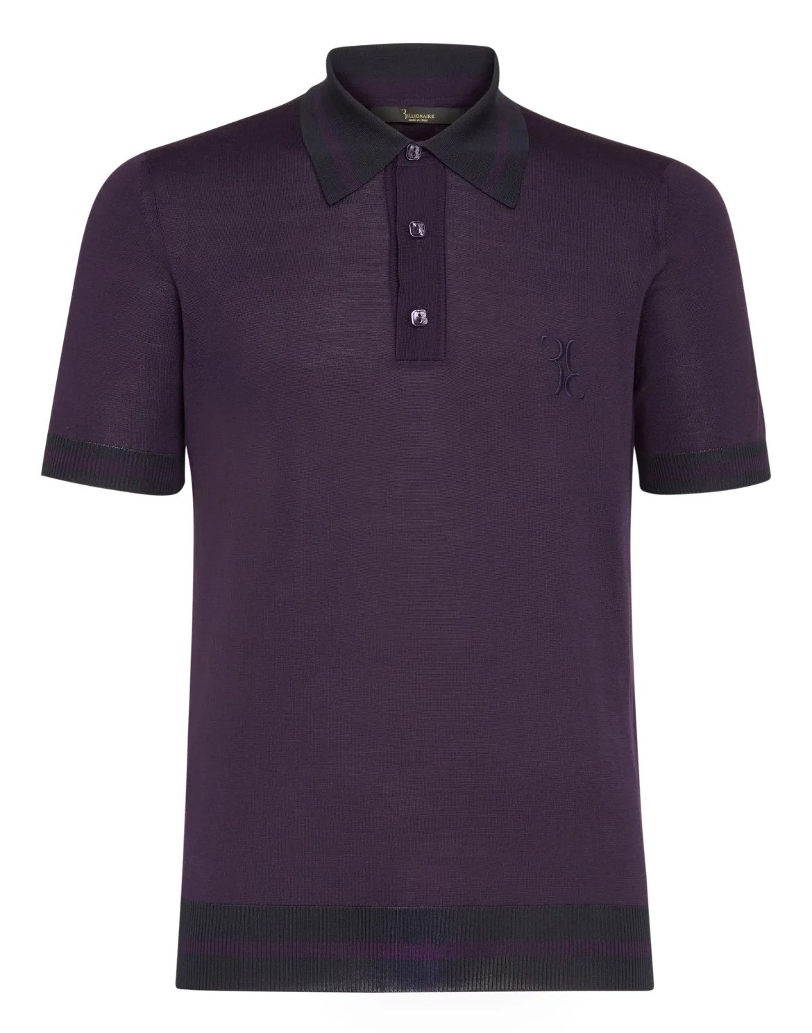 Pullover Polo-Neck SS Double B, цвет: Фиолетовый