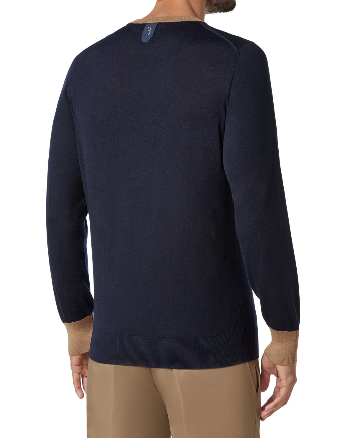 Pullover Round Neck LS Crest, цвет: Синий