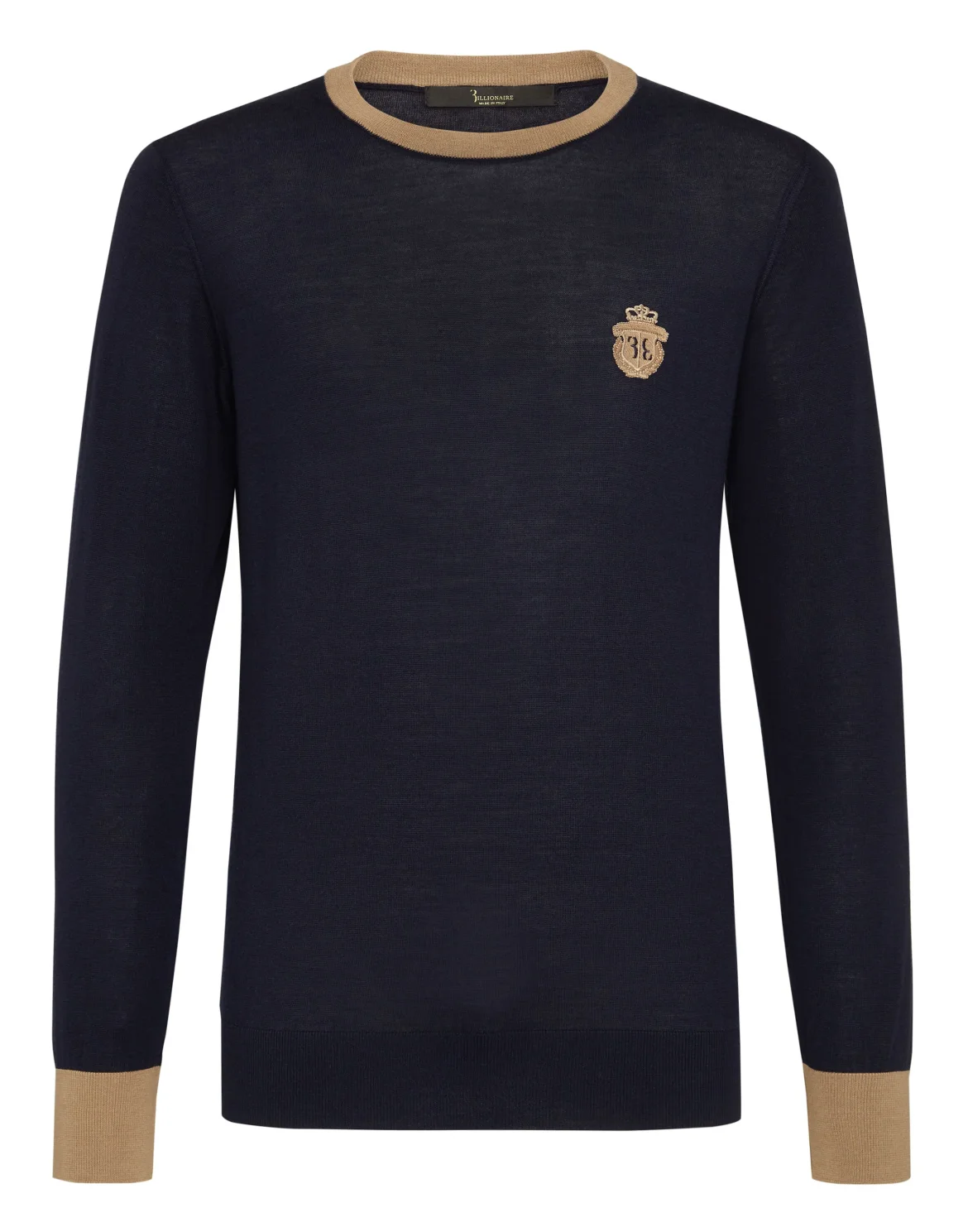 Pullover Round Neck LS Crest, цвет: Синий