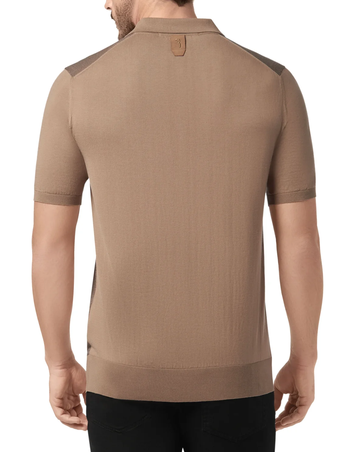 Pullover zip mock SS Double B, цвет: Бежевый