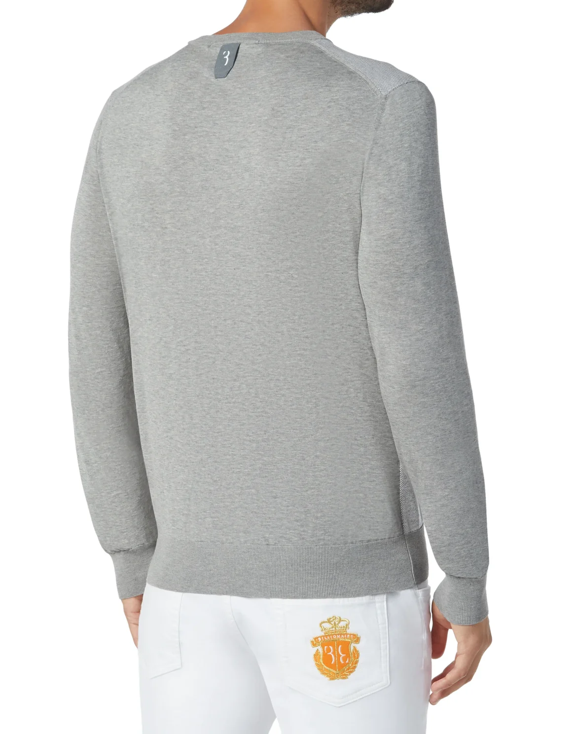 Pullover Round Neck LS Double B, цвет: Белый
