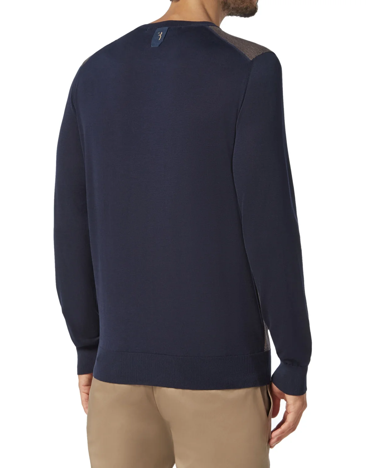 Pullover Round Neck LS Double B, цвет: Синий