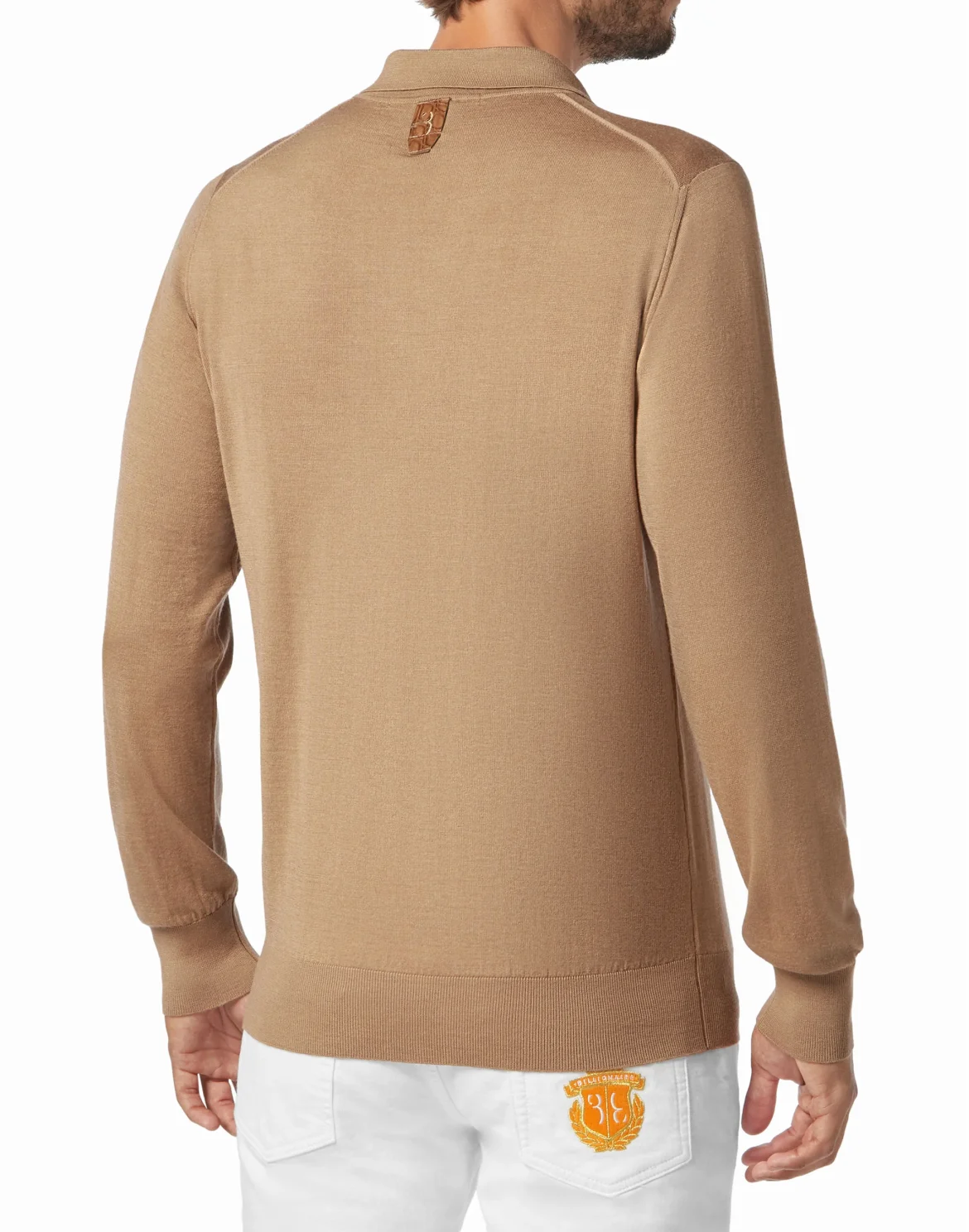 Pullover zip mock LS Luxury, цвет: Бежевый