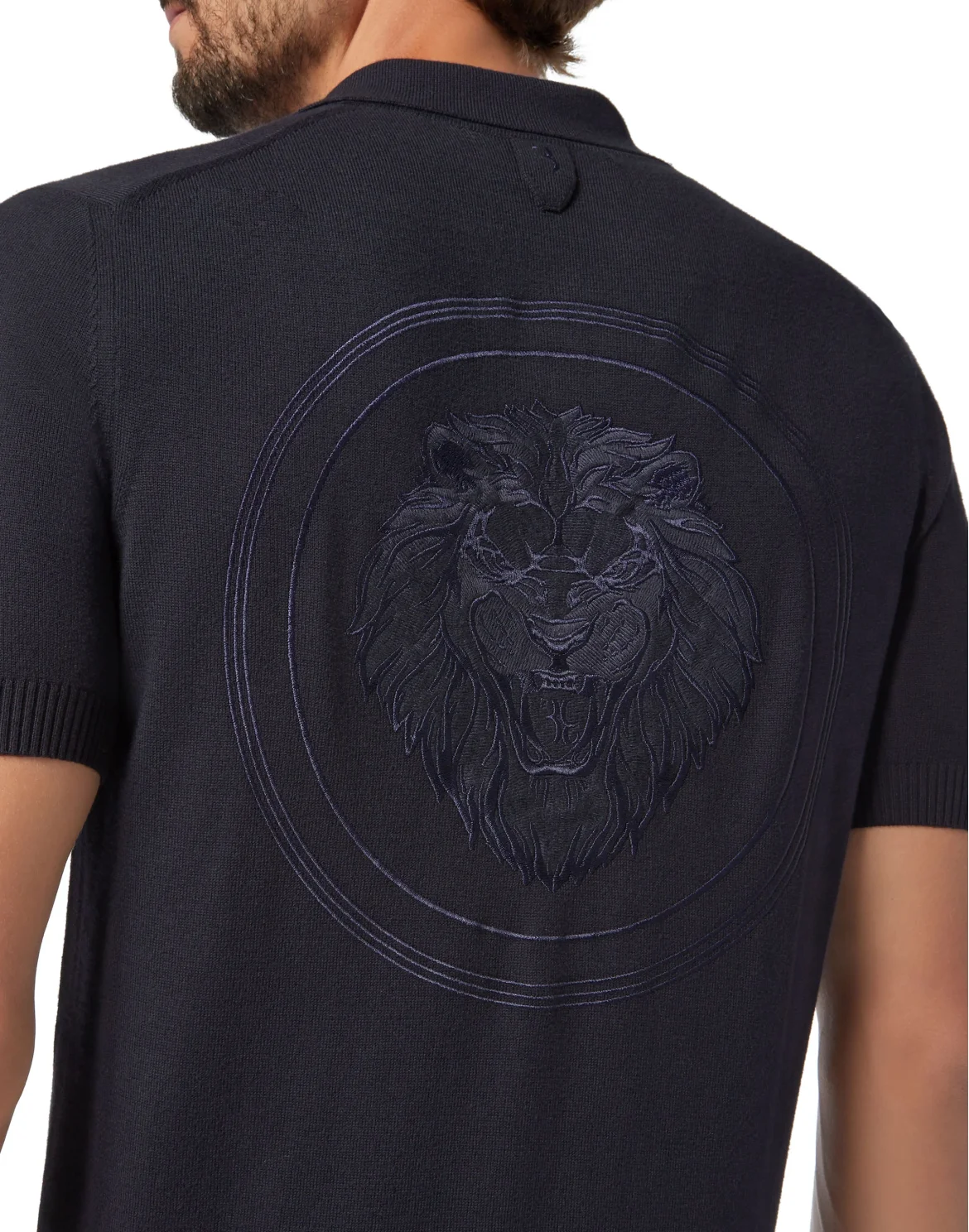 Pullover zip mock SS Lion, цвет: Синий