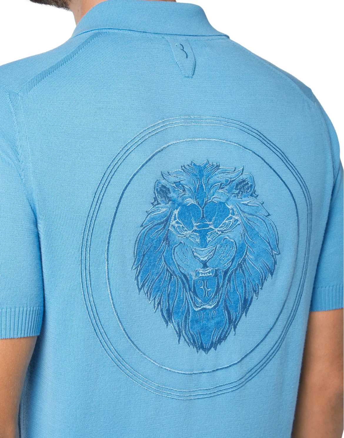 Pullover zip mock SS Lion, цвет: Синий