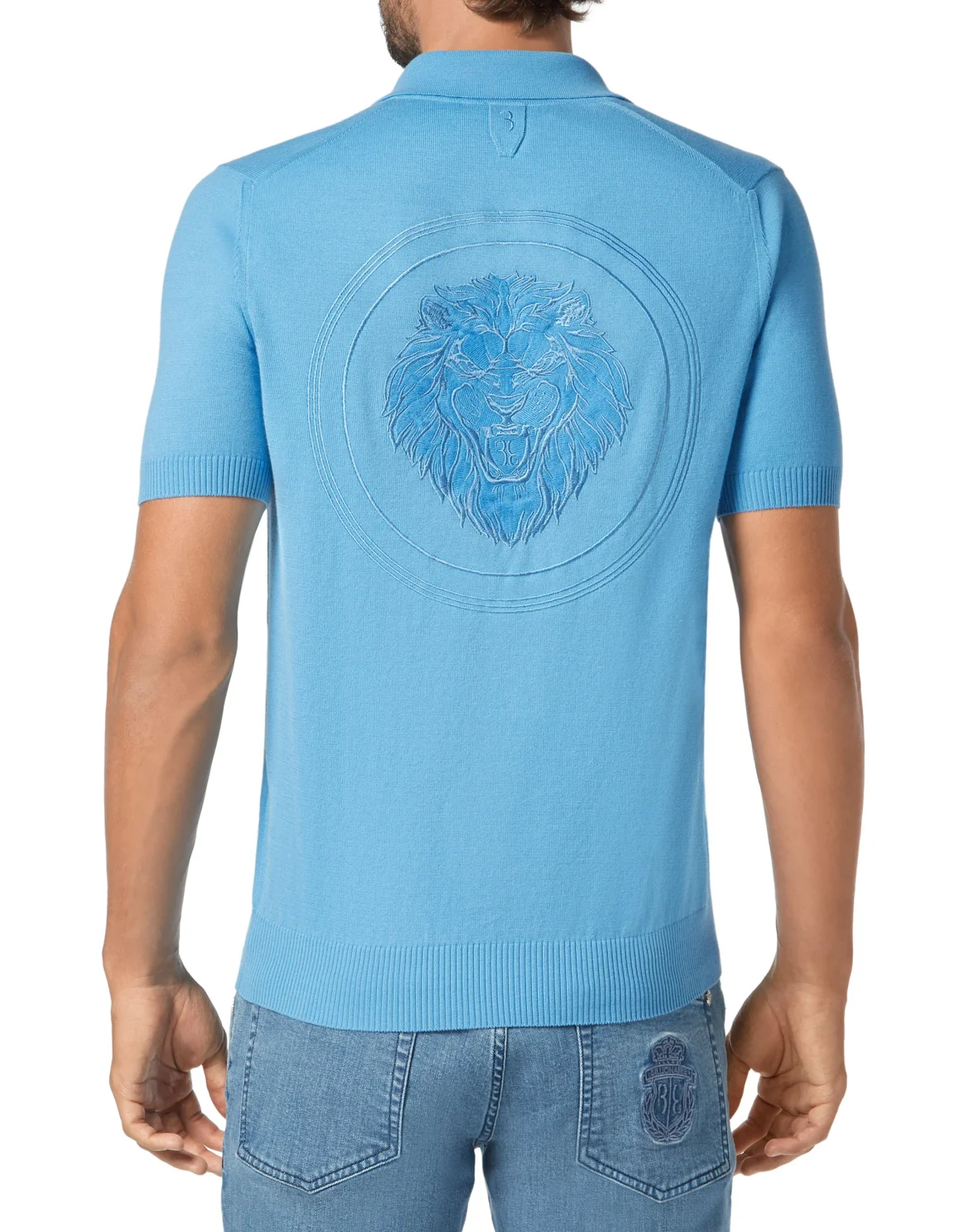 Pullover zip mock SS Lion, цвет: Синий