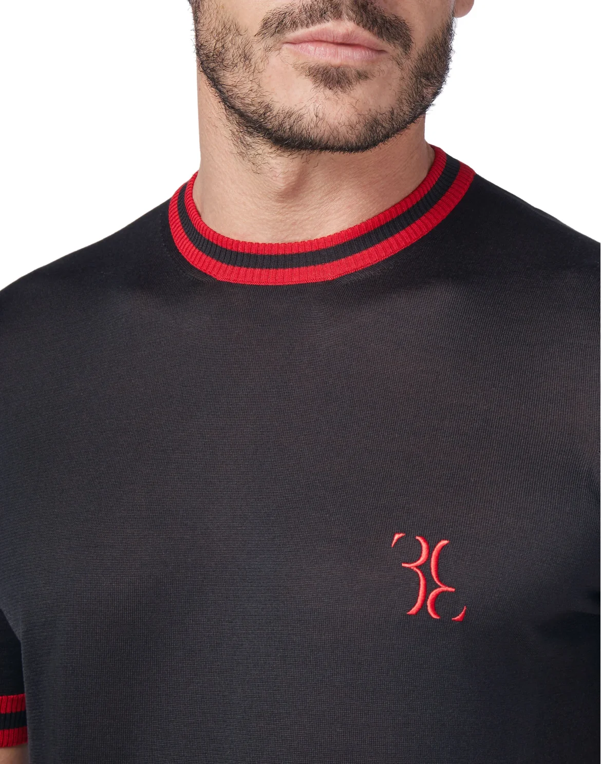 Pullover Round Neck SS Double B, цвет: Черный