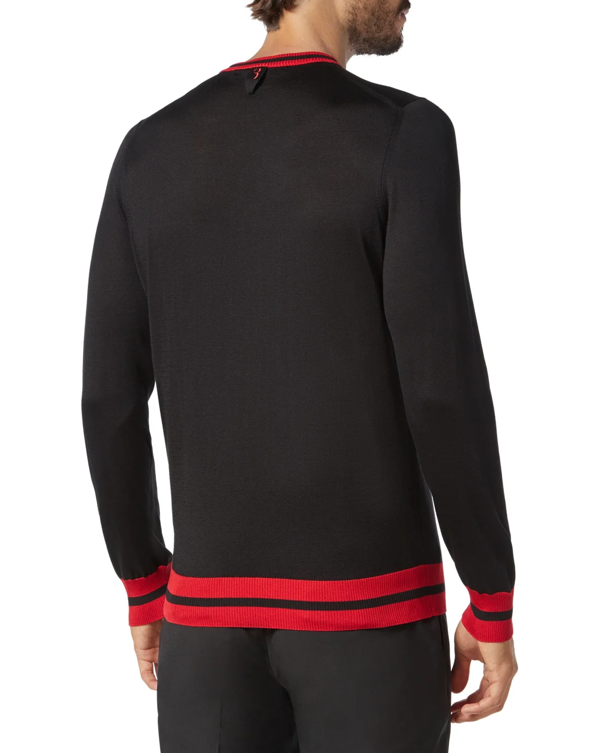 Pullover Round Neck LS Double B, цвет: Черный