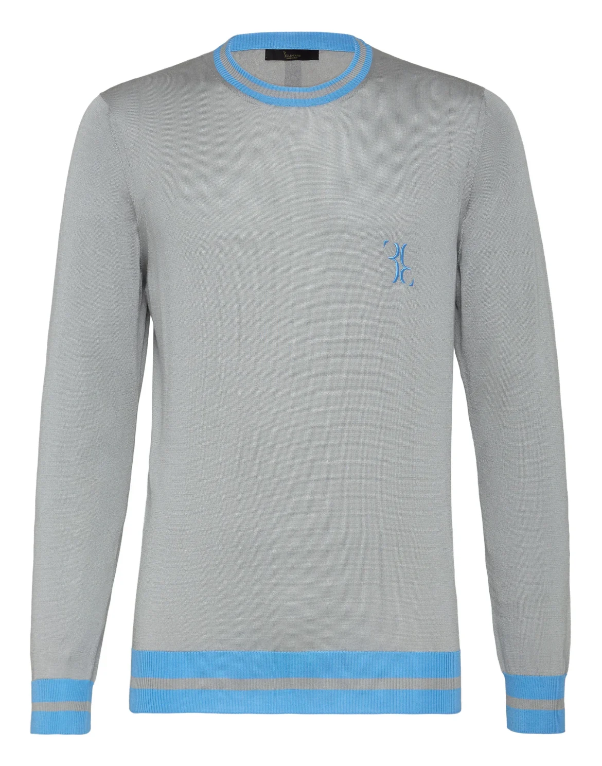 Pullover Round Neck LS Double B, цвет: Серый
