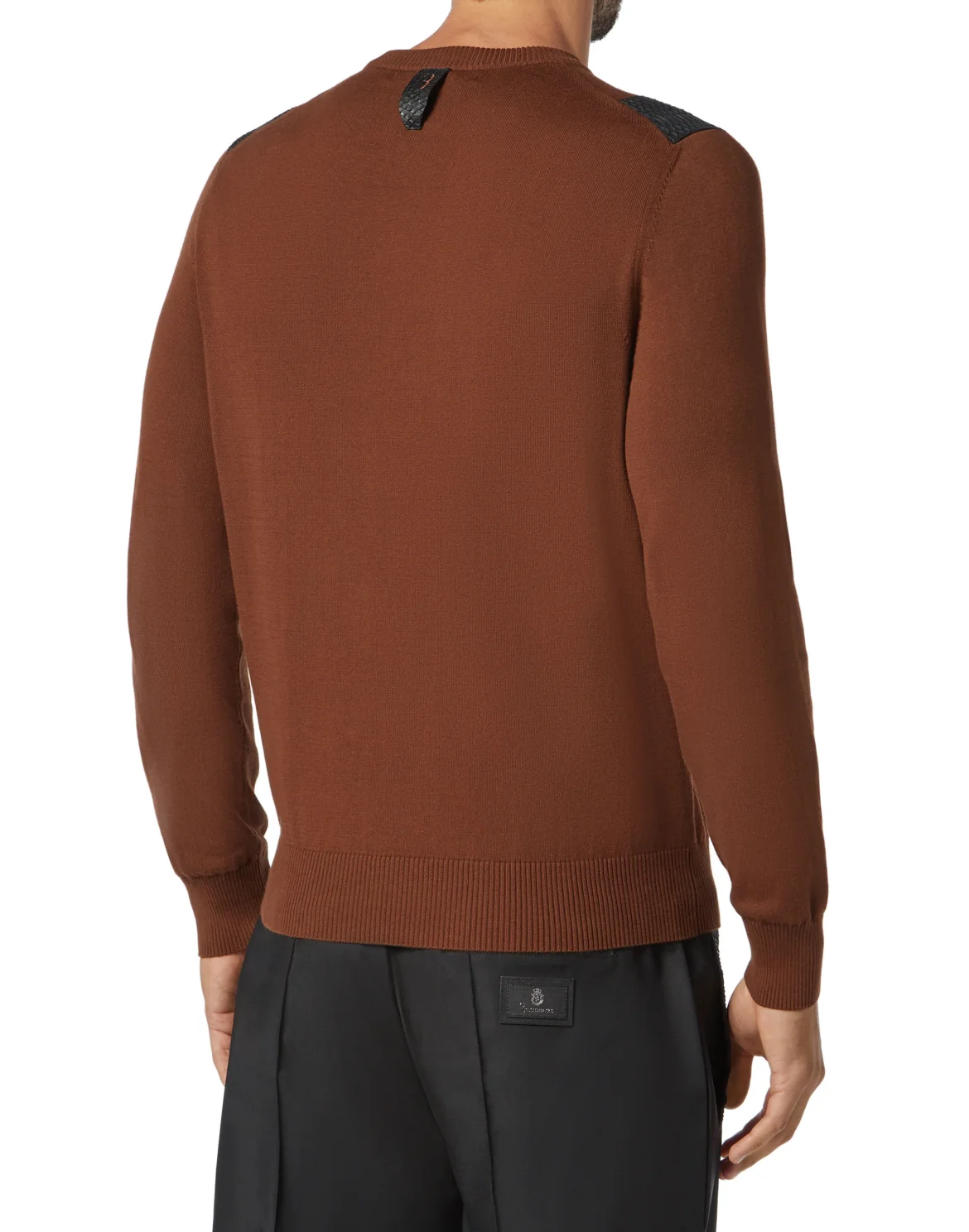 Pullover Round Neck LS Luxury, цвет: Коричневый