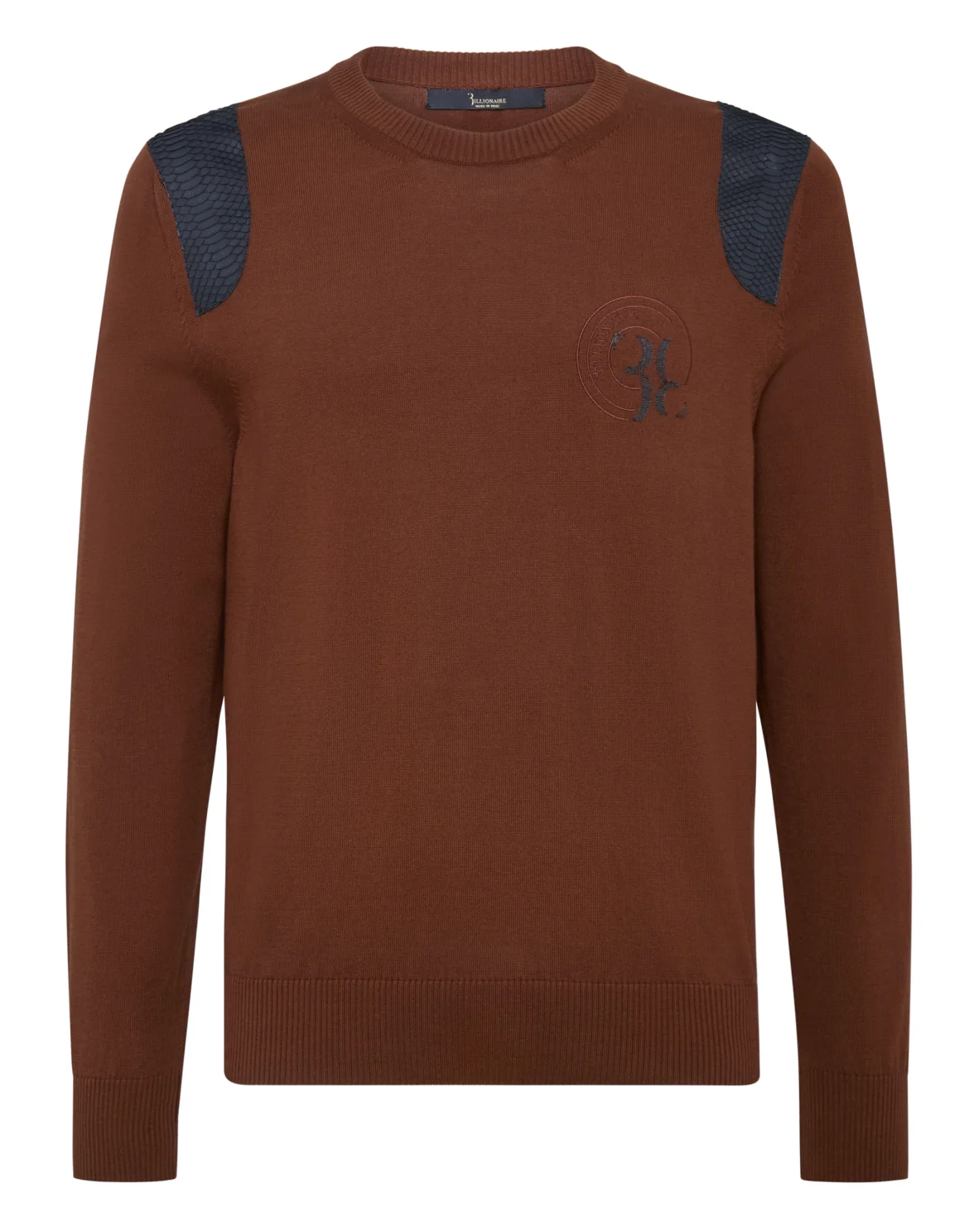 Pullover Round Neck LS Luxury, цвет: Коричневый