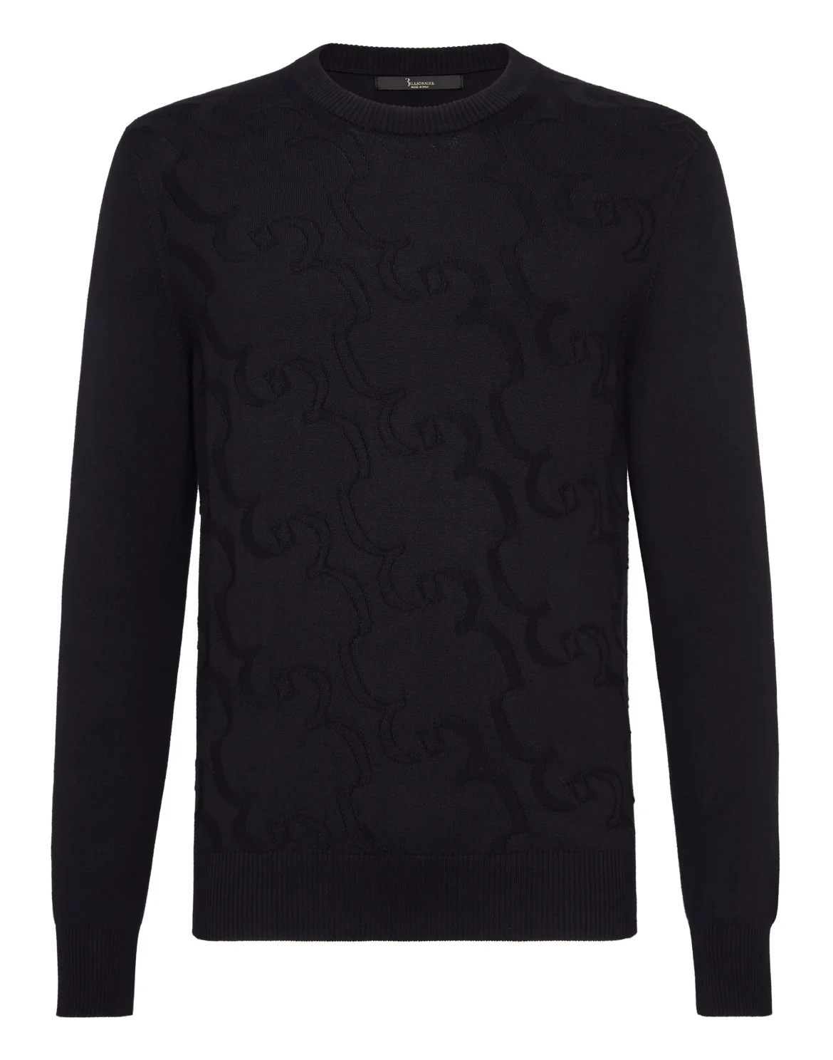 Pullover Round Neck LS Braid, цвет: Синий