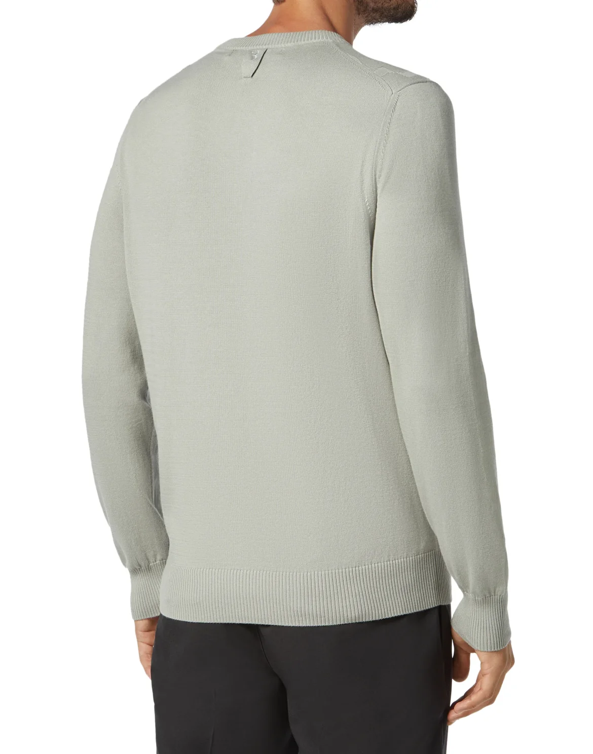Pullover Round Neck LS Braid, цвет: Серый