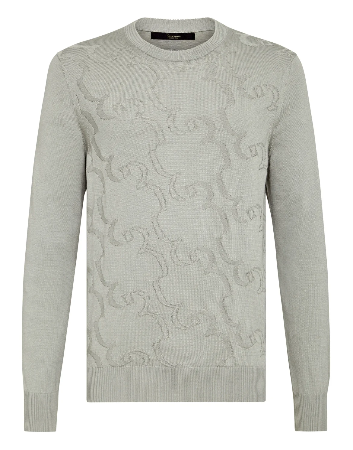 Pullover Round Neck LS Braid, цвет: Серый