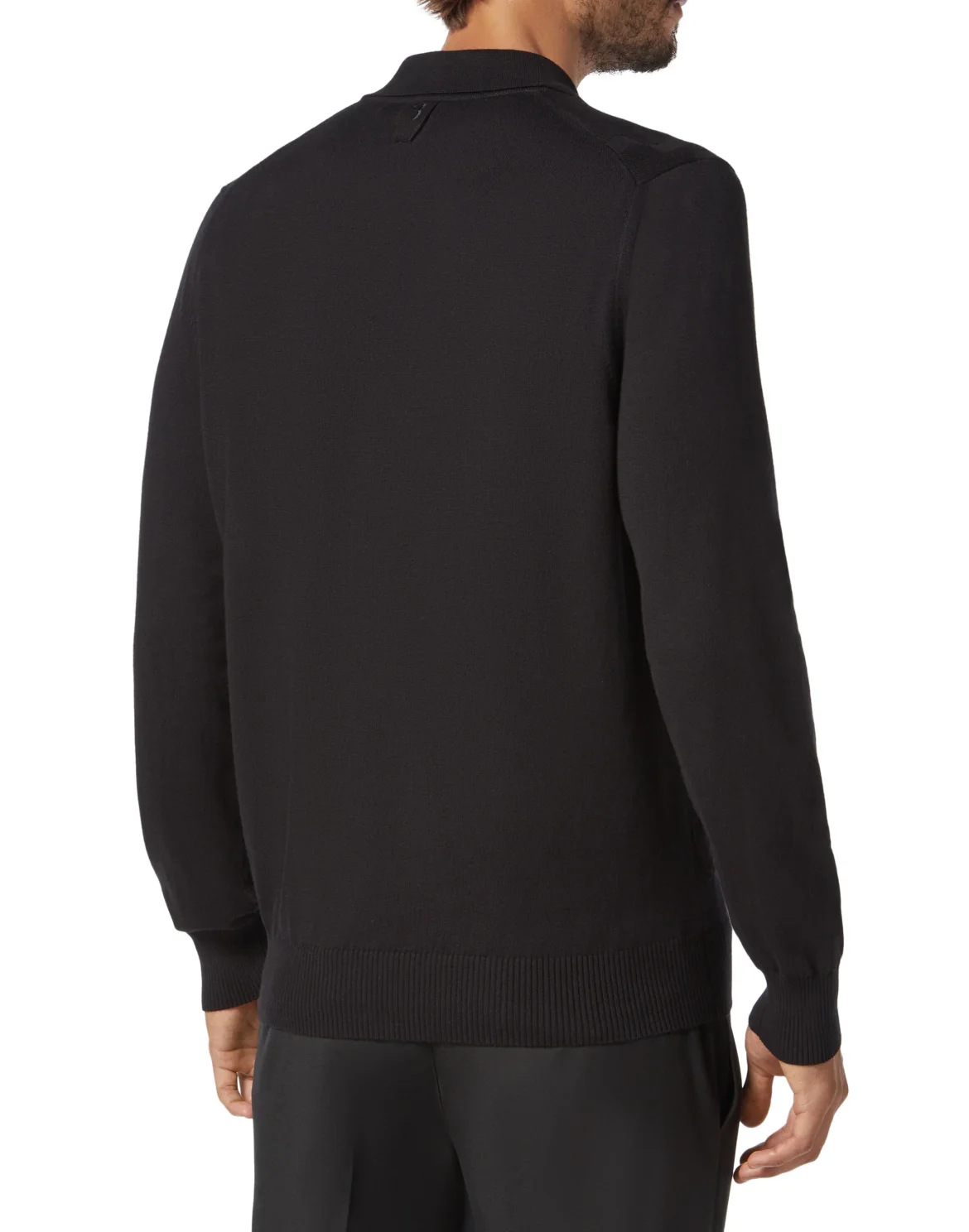 Pullover zip mock Braid, цвет: Черный