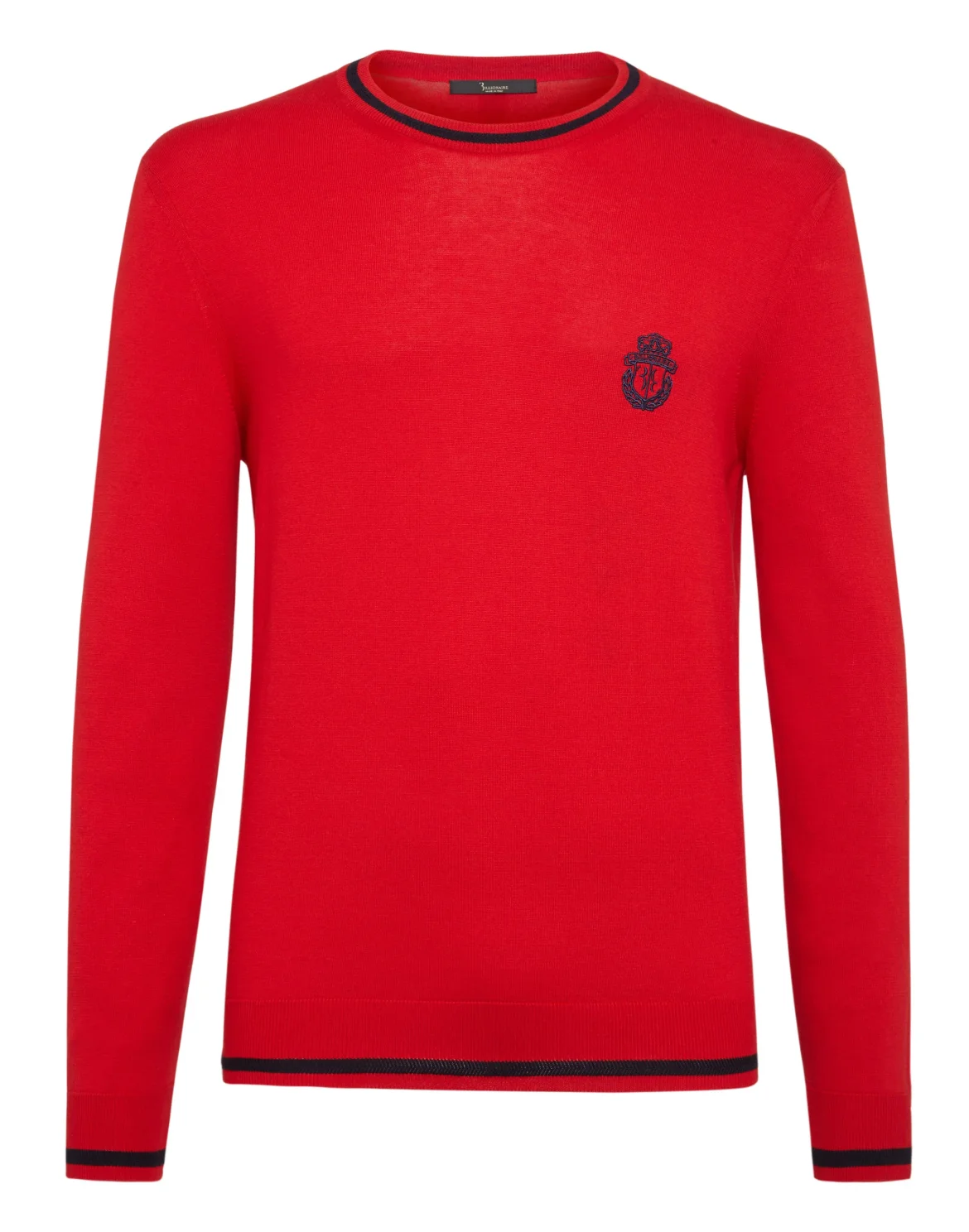 Pullover Round Neck LS Crest, цвет: Красный