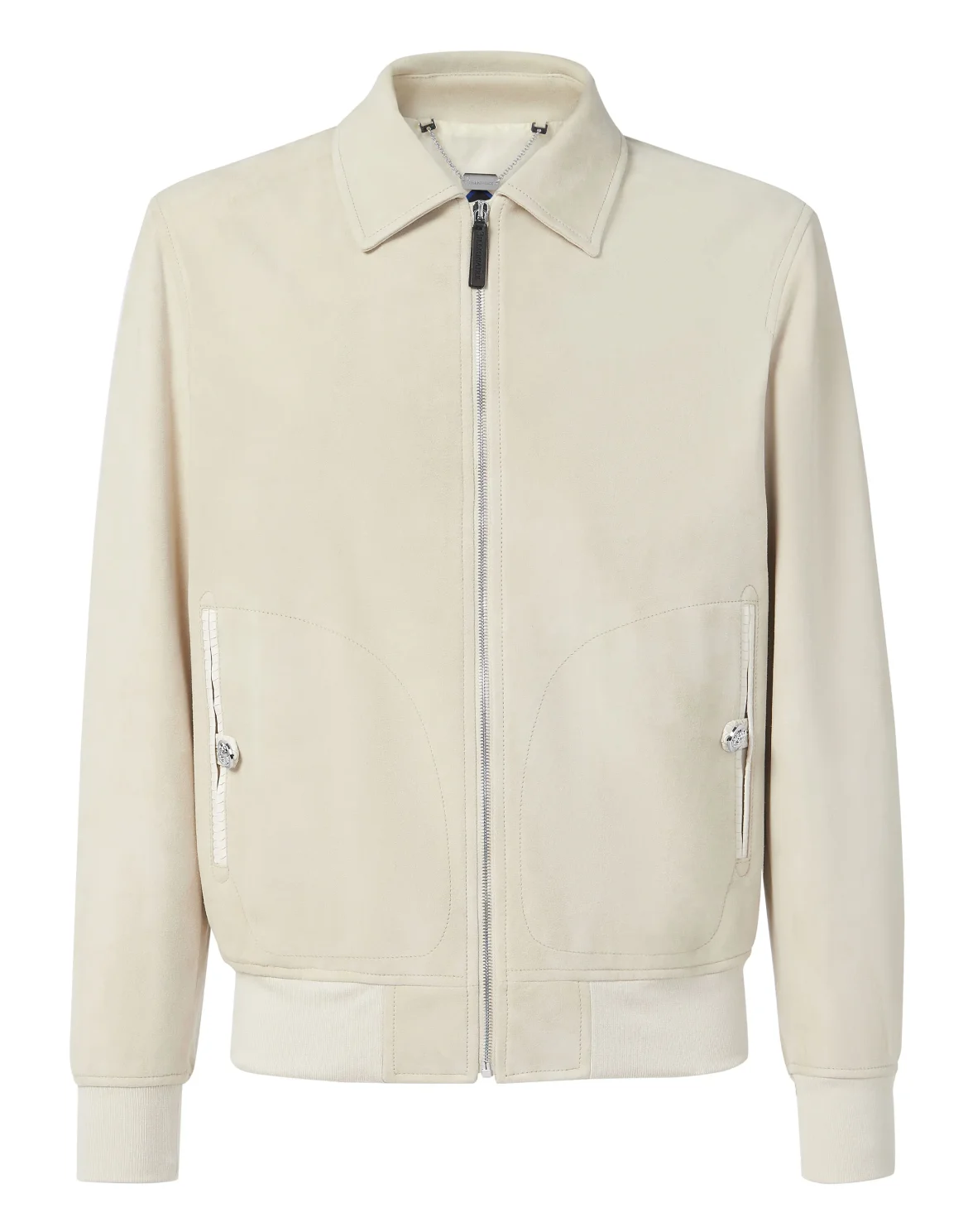Leather Bomber Double B, цвет: Бежевый