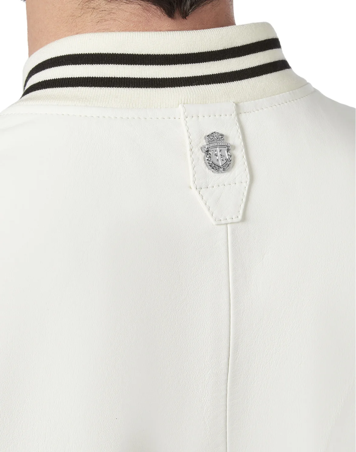 Leather Bomber Crest, цвет: Бежевый